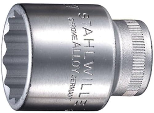 Stahlwille 50-24 50 Steckschlüsseleinsätze 44198 Zoll, SW 24 mm, 3010024 Silbern