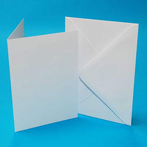 Crafts UK Card & Envelopes, Karton, Weiß, 30/40 mm