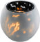 infactory Halloweendeko: Doppelglas-Windlicht Geisterhaus (Halloween Windlicht, Leuchte für Halloween, LED Echtwachskerzen)