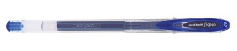 uni-ball Signo UM-120 Gel Rollerball Pen - Blue, Pack of 12