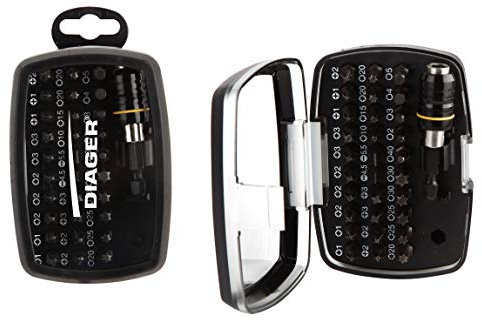 DIAGER - Coffre Vissage 31 Pièces + 1 Porte Embout