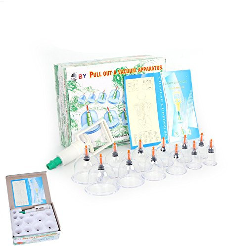 CHSEEA Anti Cellulite Saugglocke, 12 Stück Schröpfen Cups Set, Vakuum Massagegerät, Schröpfglas gegen Orangenhaut Schönheitstherapie-Massage #1