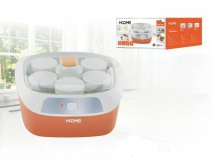 OISE ART STORE Trade Shop - Yogurtiera Elettrica 6 Vasetti Macchina Yogurt Frutta Dolci Gelato Hoomei Hm6530