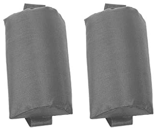 LOVIVER Sonnenliegen Gartenliege Gartenstuhl Gartenmöbel Reise Nacken 2pcs, Grau