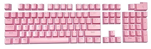 Feicuan 104 Tasti Keyset Keycap ABS Colorful retroilluminato Replacement Key cap Cover per Tastiera Meccanica da Gioco -Pink