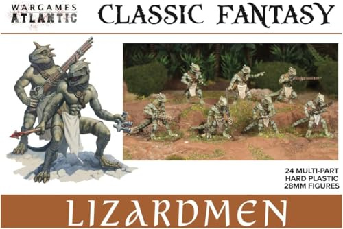 Classic Fantasy : Lizardmen (24 figurines en plastique dur 28 mm)