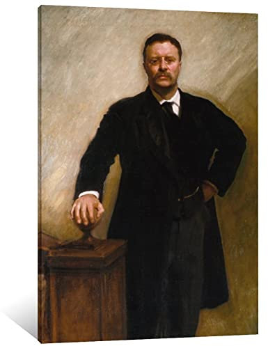 John Singer Sargent Portrait of Theodore Roosevelt Poster, dekoratives Gemälde, Leinwand, Wandkunst, Wohnzimmer, Poster, Schlafzimmer, Gemälde, 40 x 60 cm