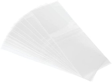 PATIKIL 400Pack Perforierte Folie PVC Schrumpfband für Kappe 2.05 zu 2.17 89x30mm Klar