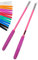 Juggle Dream SuperGlass Diabolo Handstäbe aus Fiberglasrohr und Diaboloschnur - mit Eva-Schaumgriff - in Profi-Qualität Jongliergeräte (Rosa)