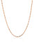 Meissa Sterling Silver Gold Paperclip Chain Necklace, Length 16-18 Inches, Adjustable Simple Layering Chain Link Necklaces Minimalist Gift for Her (Rose Gold)