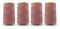 Overlock-Nähmaschine, Polyester-Faden, 45000 Meter, Weiß, Schwarz, Naturblau, Rot, Grau (Altrosa)
