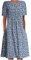 Ladies Dress Clearance Summer Loose Short Sleeve Print Midi Dress Casual Beach Bohemian Party Elegant Plaid Dresses with Pockets Plus Size UK Dark Blue