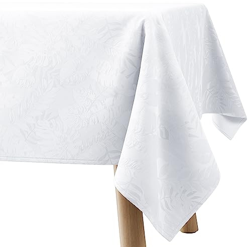 Filumi Tischdecke 140x180 cm Weiß Abwaschbar Für Indoor Outdoor Monsteramuster Eris