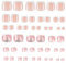 MWOOT 48Pcs (2 Packs) Fake Toenail Tips, Full Cover Rhinestones Press on Toenail,French Acrylic Glue on Toe Nail with Manicure Kit,Short Square Nail Extension Tips for DIY Women Salon Nail Decoration