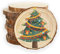 FWEEK 10 Stücke Baumscheiben Holzscheiben, 16-18 cm Durchmesser 15mm Dick Holzscheibe, Unvollendete Holzkreise Ungebohrte Holzkreise für DIY Handwerk Hochzeit Weihnachtsdekoration Baumscheibe