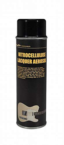 Nitrocellulose Lack Spray / Nitro Lack / Nitrolack Aerosol transparent Amber / Bernstein (speziell für Hälse) 500ml