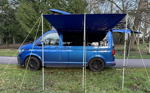 Wild Earth RECYCLED DELUX Sun Canopy Awning for VW Camper Van Motorhome RV 2.4m x 3m (NAVY BLUE)