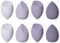 Makeup Schwamm, 8 Stück Beauty Blender Make Up Schwamm Schminkschwamm für Foundations, Puder Flüssigkeiten, Etc., Gesichtsschwamm Kommt In 3 Formen (Lila)