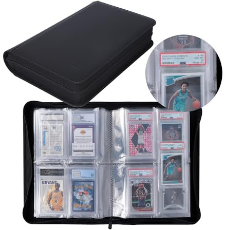Rieton Graded Card Binder - Hält 40 PSA Slabs, 4-Taschen-Binder für PSA, CGC, CSG, FCG, FGS