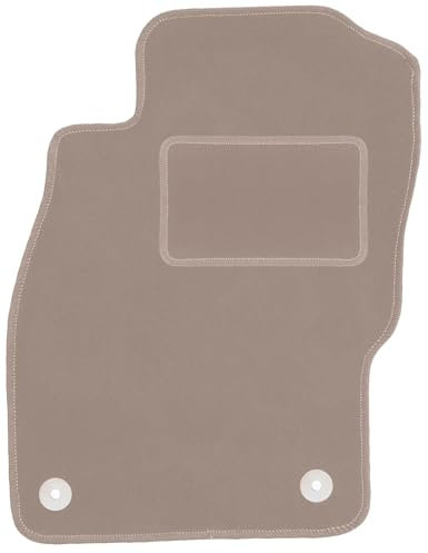 Wielganizator Automatte – Passend für Opel Adam Schrägheck 2012- – Velours – Autozubehör - Auto Fußmatten – Fußmatte Auto – 1-teilig - beige