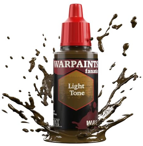 The Army Painter, Warpaint Fanatic Washes - Acrílicos individuales de tono claro, pintura de pasatiempos en miniatura, pintura de calidad para juegos de guerra en miniatura