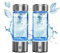 Wasserstoff Wasserflasche,450 ml Wasserstoffwassergenerator, Wiederaufladbarer Hydrogen Water Bottle, Glas-Wasserstoff-Wassermaschine, 3Min Schnelle Elektrolyse, für Büro, Sport, Geschenke (2 STÜCK)