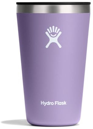 Hydro Flask - All Around Tumbler 473 ml (16 oz) mit verschließbarem, auslaufsicherem Press-In-Deckel - Edelstahl-Doppelwand-Vakuumisolierung - Moonshadow