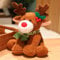 champracer Gefüllte Rentierpuppe, Plüsch Rentier 32 cm Weihnachten Plüschtier Tier Plüschpuppe Weihnachten Elch Plüschtier, Kinder Weihnachten Geburtstag Geschenke Weihnachtsdekorationen (Braun)