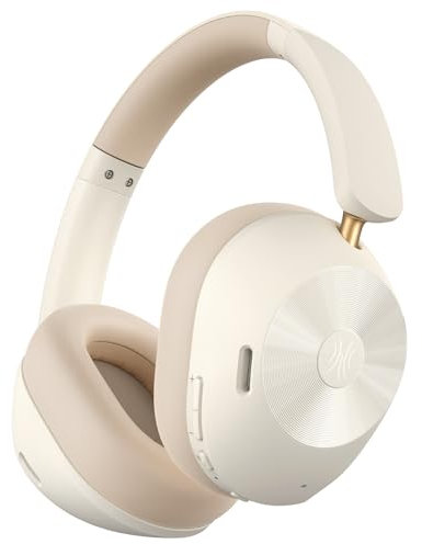 OneOdio A5 Over Ear Kopfhörer Kabellos Bluetooth, Hybrid Aktive Noise Cancelling, Hi-Res LDAC Audio, 75 Std. Akku, Bluetooth 5.4, klare Anrufe, Spielemodus, Schnellladung für PC Reisen Zuhause Büro