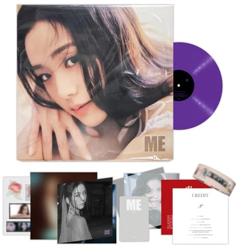 First Single Album [ME] (LP Ver.) Package Box + Gatefold + Vinyl + Double-Sided Photocard + Selfie Photocard + Folded Poster + Sticker Set + Masking Tape + 5 Extra Photocards