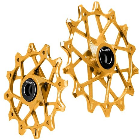 Garbaruk für SRAM 11/12-fach Schaltwerk Riemenscheibe 12T + 16T Keramik Schaltwerk Riemenscheibe (Goldene Riemenscheibe)