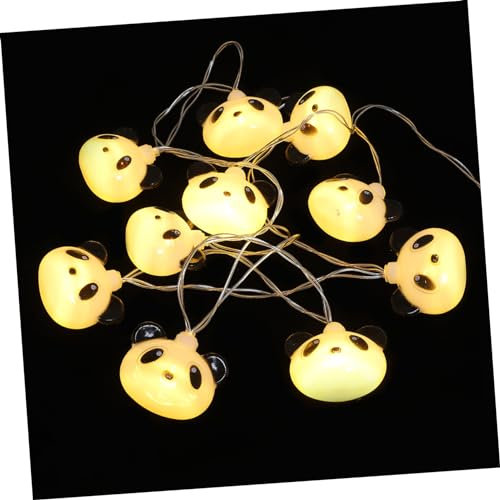 Amosfun Panda-lichterkette Leds Batteriebetriebene Niedliche Kunststoff Panda-lampen Warmweiß Für Wohn Schlafzimmer Dekoration Party Festival
