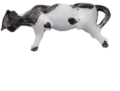 Modelleisenbahn Zubehör Set mit 10 bemalten Bauernhofkühen im HO Maßstab für eine verbesserte Landschaft