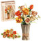 Flowers Bouquet Building Set with Vase, 868 PCS Roses Bouquet Botanical Collection Kits, DIY Artificial Flowers for Home Decor, Gifts for Valentine's Day, Mother's Day, Birthdays, Christmas (13066)