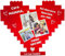 Cuore Personalizzabile in Mattoncini Lego con Foto e Dedica, Idea Regalo per la Festa della Mamma o per Qualsiasi Evento