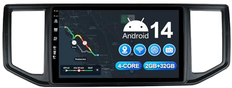 MISONDA 2G+32G 10 Zoll Touchscreen Android 14 Quad Core Autoradio Für VW Amarok Crafter Van Man 2017-2021 Unterstützung Bluetooth RDS WiFi GPS Navigation SWC Kamera USB Mirror Link