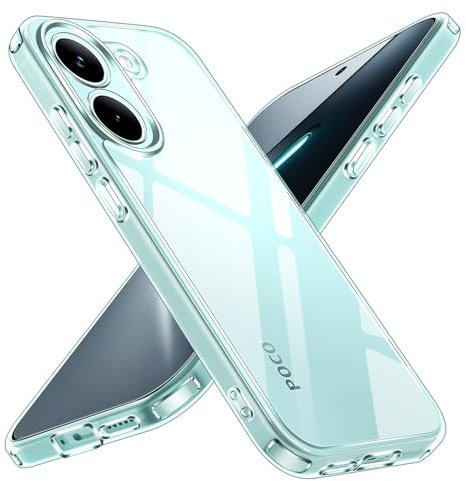 ivoler Nie Vergilbung HD Klar Hülle für Xiaomi Poco X8 Pro 5G, [Militärschutz] Stoßfest Handyhülle Kratzfest Transparent Hard PC Rückseite Schutzhülle Dünn Durchsichtige Bumper Case