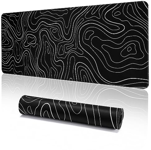 EFISH Gaming Mouse Pad 800x300mm Large Gaming Mouse Mat with Stitched Edges,XL Mouse Pad with Non-Slip Base,Extended Large Size Mouse Pads,Keyboard Pad with Water Resist Surface,Office/Gaming.Y4