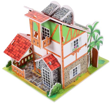 Selbstgemacht Puzzlehaus 1 Satz aus Papier für Junge Mädchen, Geschenkideen