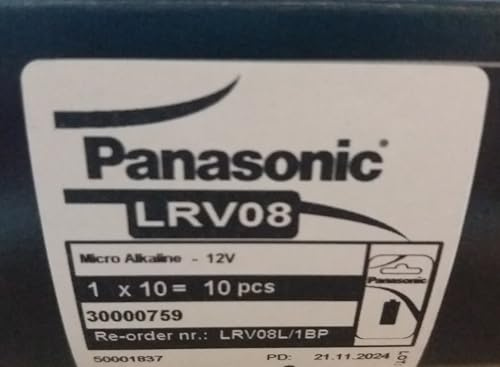 PANASONIC - Micro Alkaline - LRV08 X 1 - Boite de 10 pces
