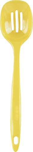 Reston Lloyd Melamine Slotted Spoon Kitchen Premium Quality Utensil with Heat Resistant Ergonomic Handle Durable BPA-Free Plastic, Lemon