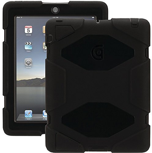 Griffin Survivor - Funda para Apple iPad 2/3/4, Negro/Negro