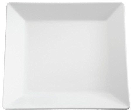 APS 83406 Tablett PURE, 26,5 x 26,5 cm, Höhe 3 cm, Melamin, weiß