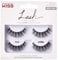 KISS Lash Couture Faux Mink Collection Double Pack of False Lashes, Muse, Ultrafine, Tapered, Synthetic Fake Lashes includes Lash Glue
