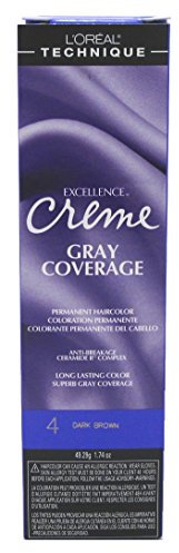 Loreal Excel Creme Color #4 Dark Brown 1.74oz by L'Oreal Paris