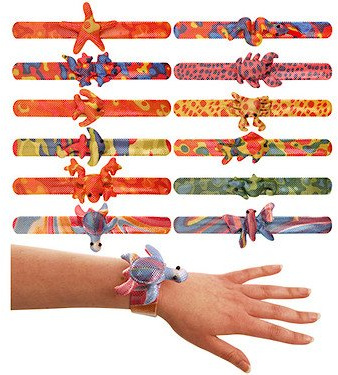 Henbrandt 12 x ANIMAL SNAP BRACELET CHILDREN KIDS LOOT GOODY PARTY BAGS PINNATA FILLERS TOYS