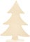 Artemio 20 cm Sapin de Noël en Bois sur Pieds Beige