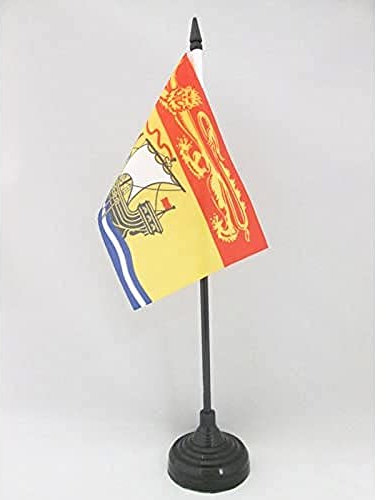 AZ FLAG - Tischflagge New Brunswick - 15x10 cm - Nouveau-Brunswick Tischfahne 10 x 15 cm - Flaggen