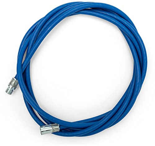 BARETTO Prolunga Flessibile Blu in Acciaio Rivestita per Kit per Pulizia della Stufa a Pellet, Prolunga di 3 Metri per la Pulizia Stufa Pellet con Curvatura a 90°, Adatta a Stufe Pellet con Curve