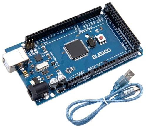 ELEGOO MEGA R3 Board ATmega 2560 + USB Cable Compatible with Arduino IDE Projects RoHS Compliant